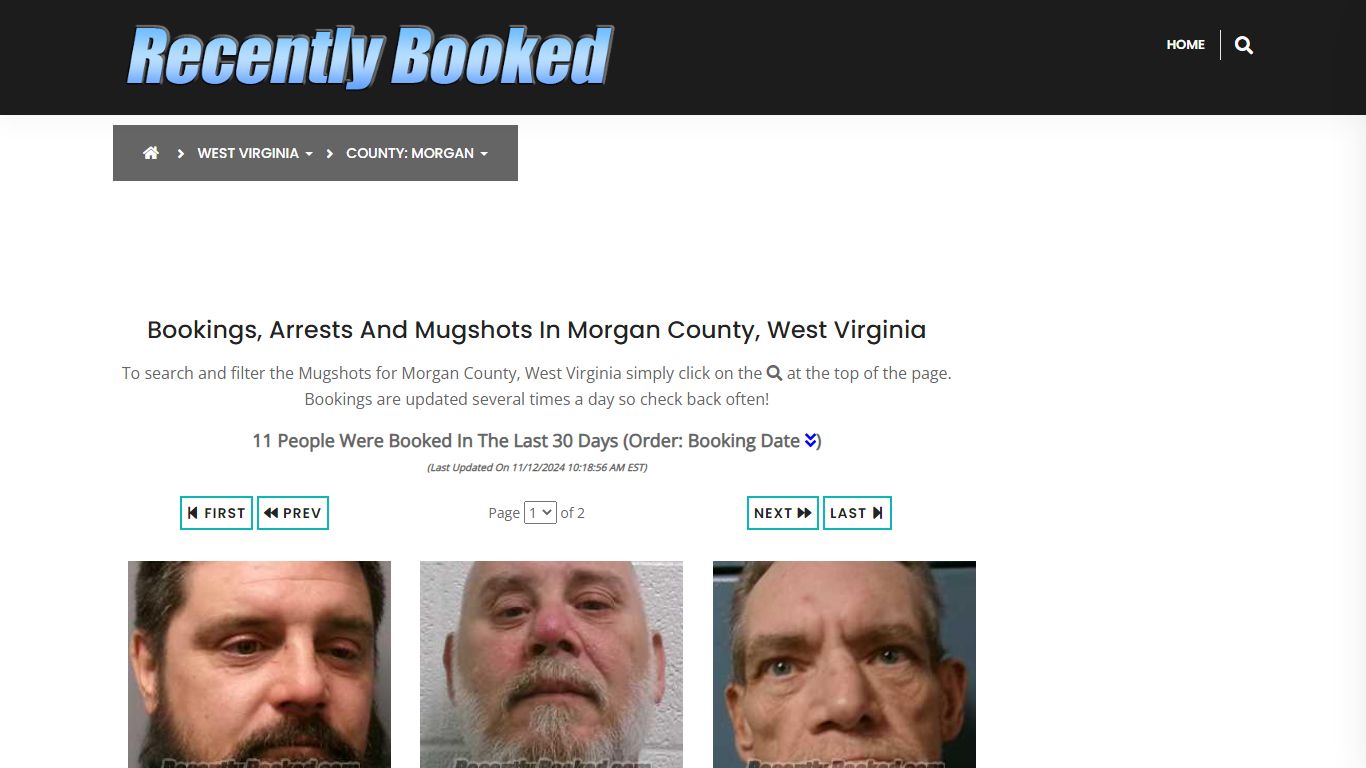 Bookings, Arrests and Mugshots in Morgan County, West Virginia